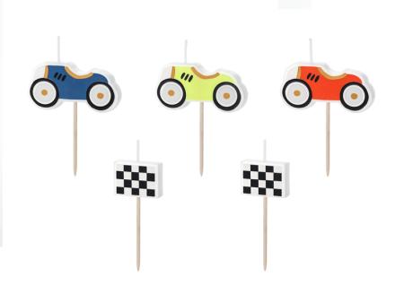 Car Racing Kuchenkerzen